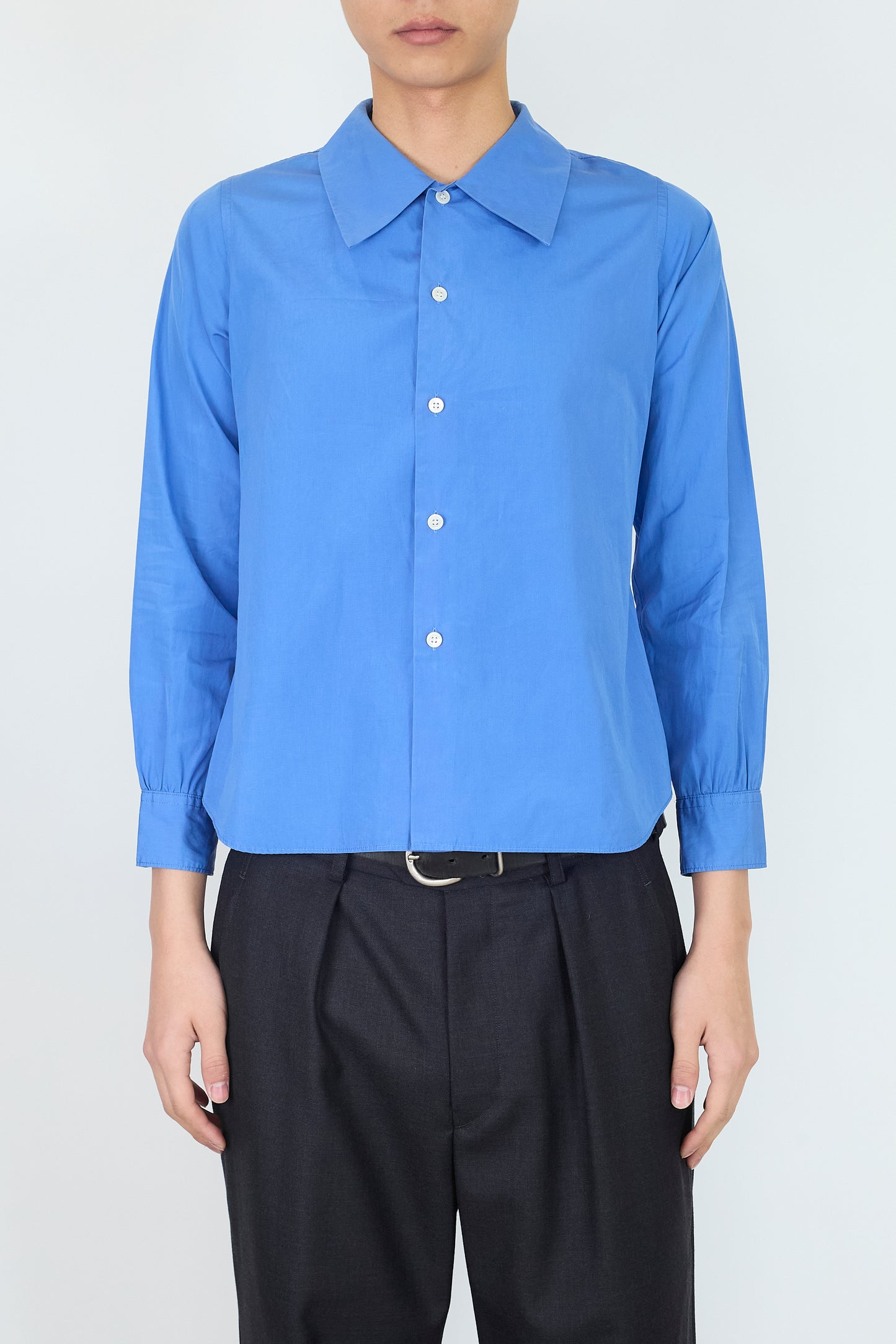 JUNYA WATANABE MAN PINK SKY BLUE SHORT SHIRT