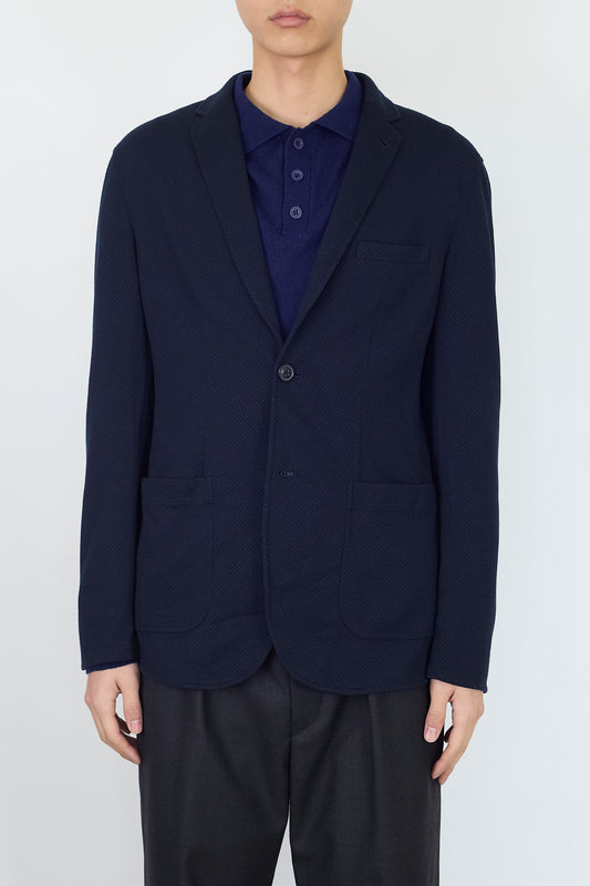ARMANI EXCHANGE  NAVY SUMMER TAILORED JACKET