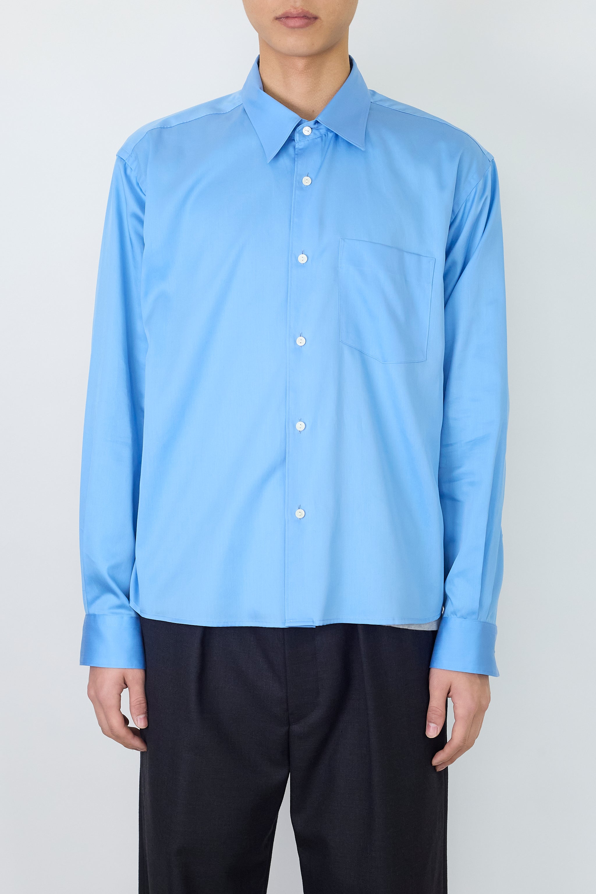 トップス Ntrul QUIET SHIRT BLUE NTRUL QUIET SHIRT BLUE – DISSONANCE