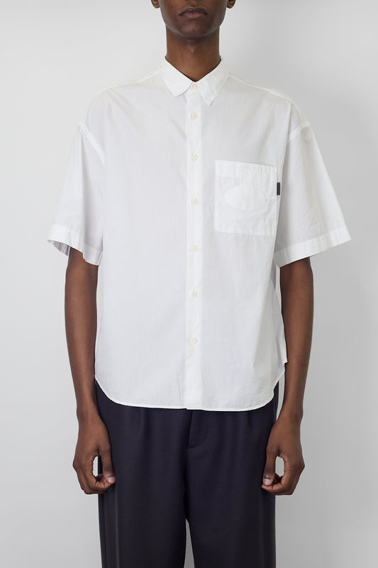 PRADA WHITE SHORT SLEEVE SHIRT MADE IN ITALY