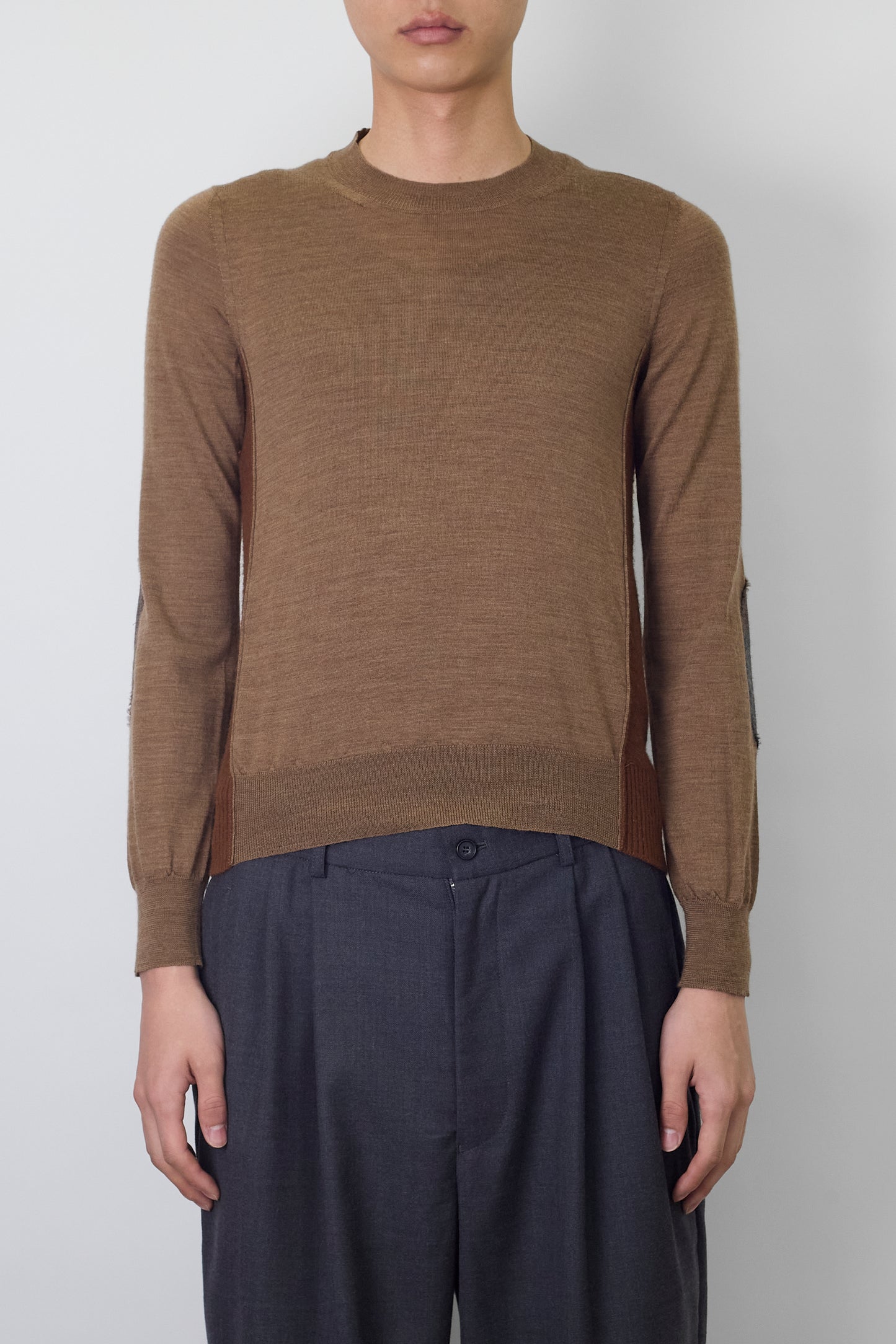 JUNYA WATANABE DESIGNED BROWN WOOL KNIT