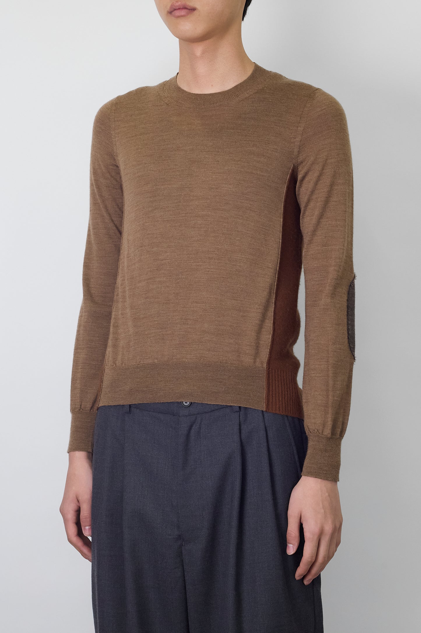 JUNYA WATANABE DESIGNED BROWN WOOL KNIT