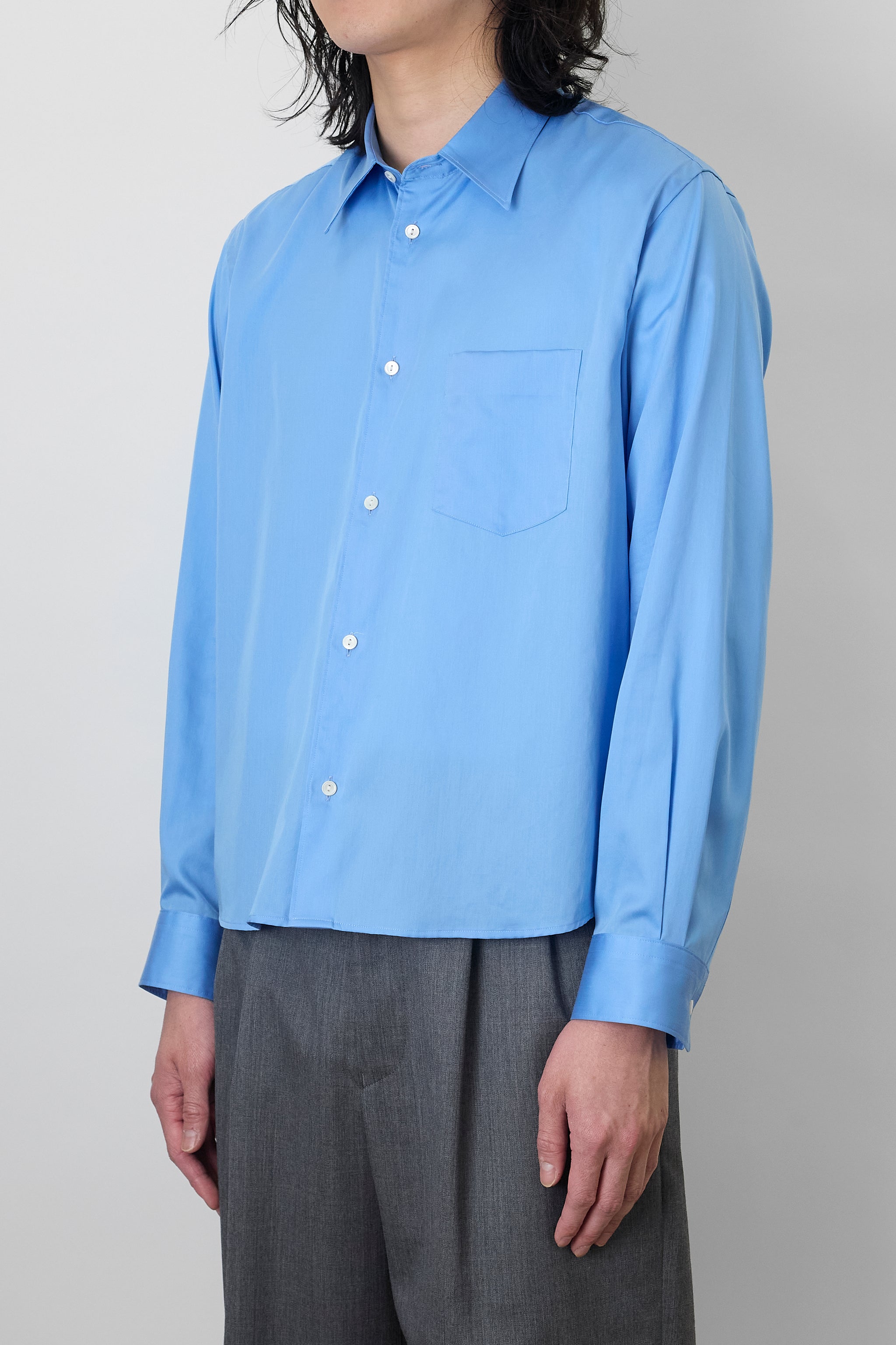 トップス Ntrul QUIET SHIRT BLUE NTRUL QUIET SHIRT BLUE – DISSONANCE