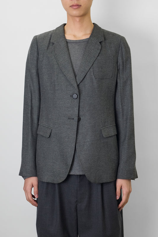 ARMANI COLLEZIONI GRAY TAILORED JACKET MADE IN ITALY