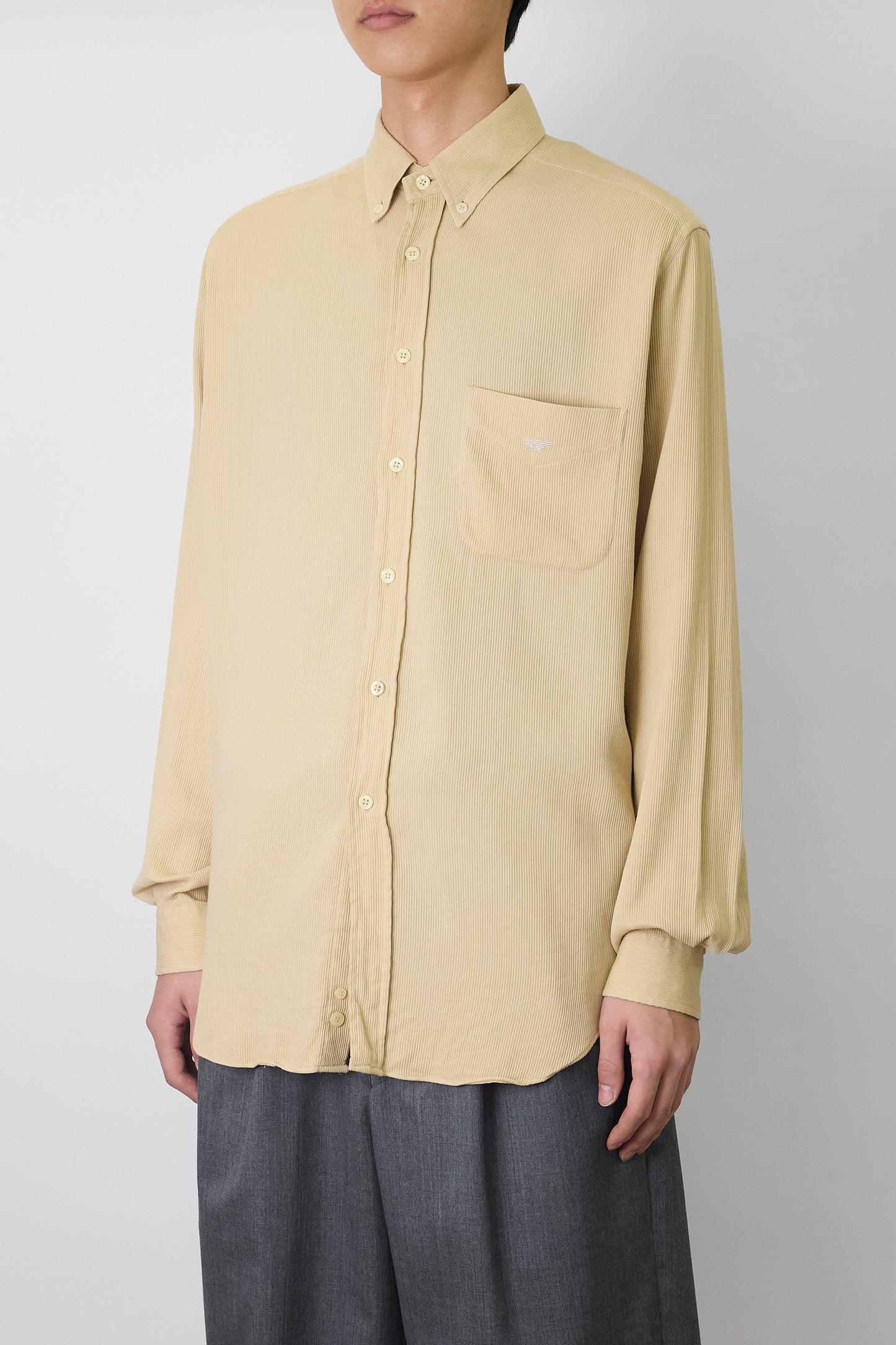 EMPORIO ARMANI BEIGE CLASSIC SHIRT MADE IN ITALY