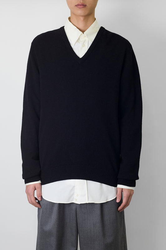 JAMES PRINGLE BLACK CASHMERE KNIT MADE IN SCOTLAND