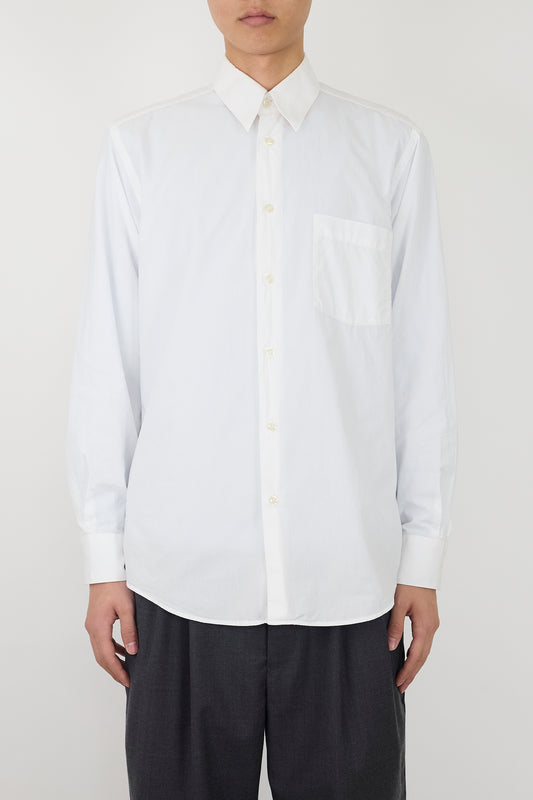 KENZO HOMME WHITE CLASSIC SHIRT MADE IN FRANCE