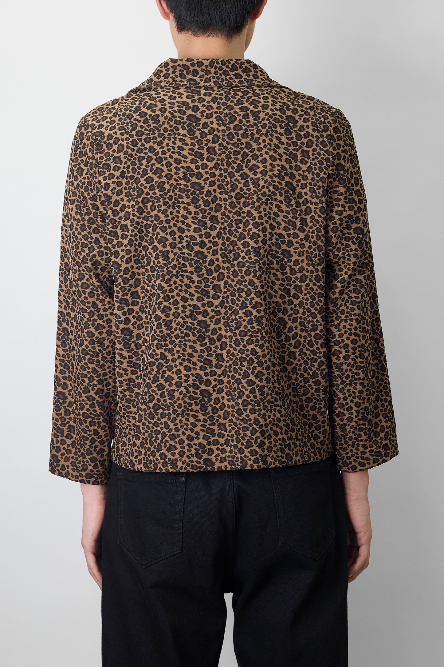 VINTAGE LEOPARD SHIRT JACKET MADE IN USA