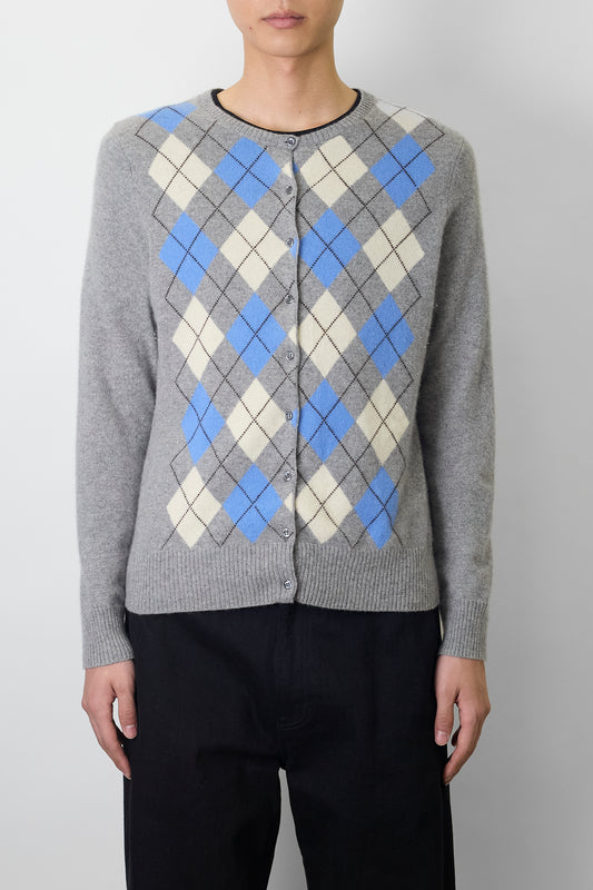 VINTAGE DESIGNED GRAY CASHMERE KNIT