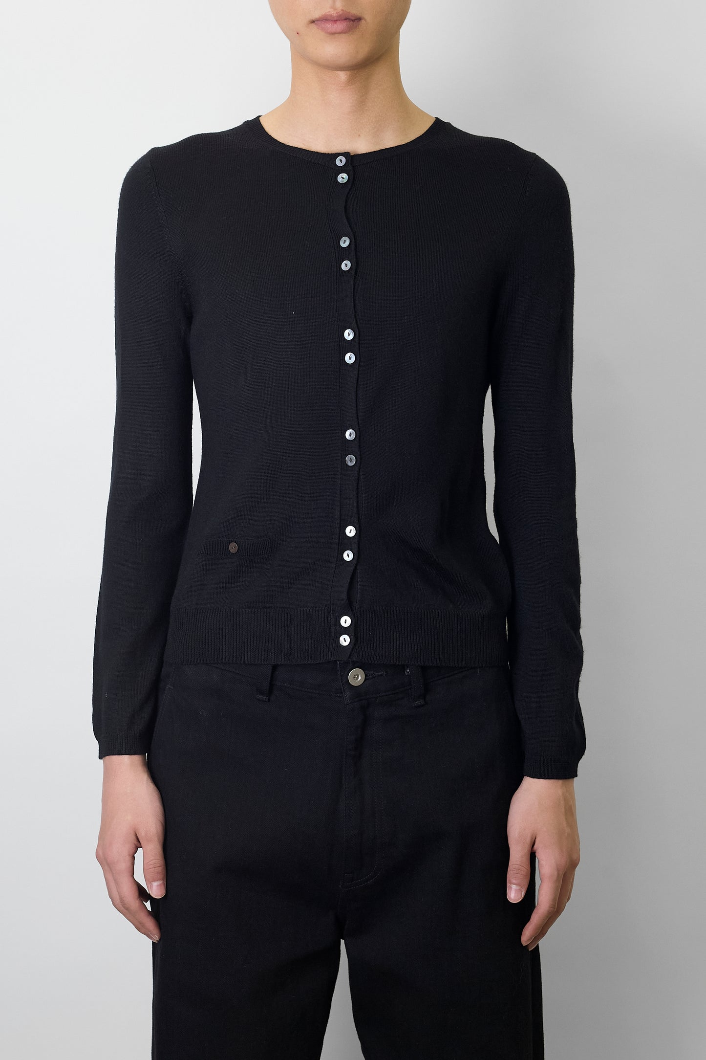 VINTAGE DESIGNED BLACK KNIT