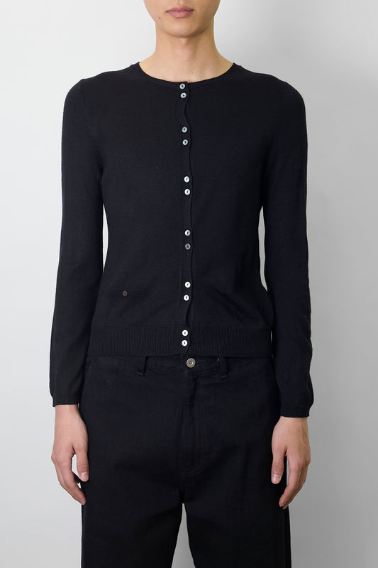 VINTAGE DESIGNED BLACK KNIT