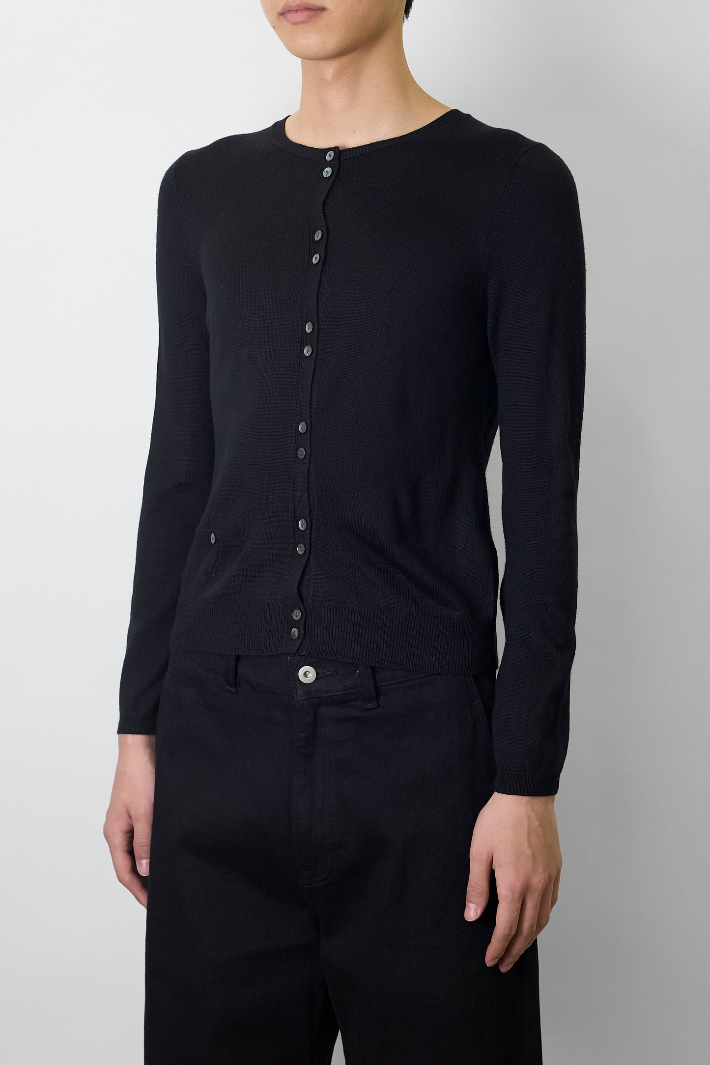 VINTAGE DESIGNED BLACK KNIT