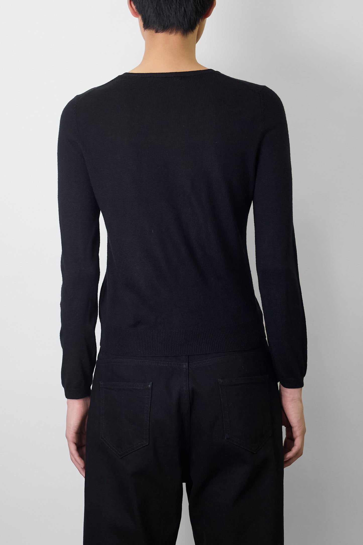 VINTAGE DESIGNED BLACK KNIT