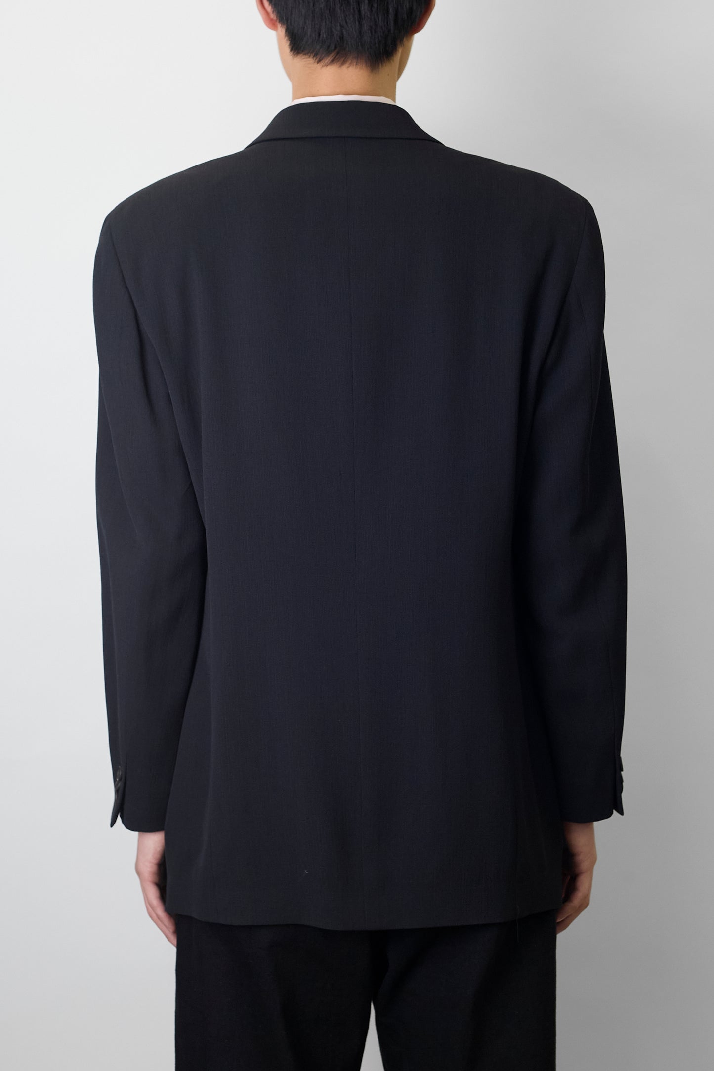 EMPORIO ARMANI GRAY WOOL TAILORED JACKET MADE IN ITALY