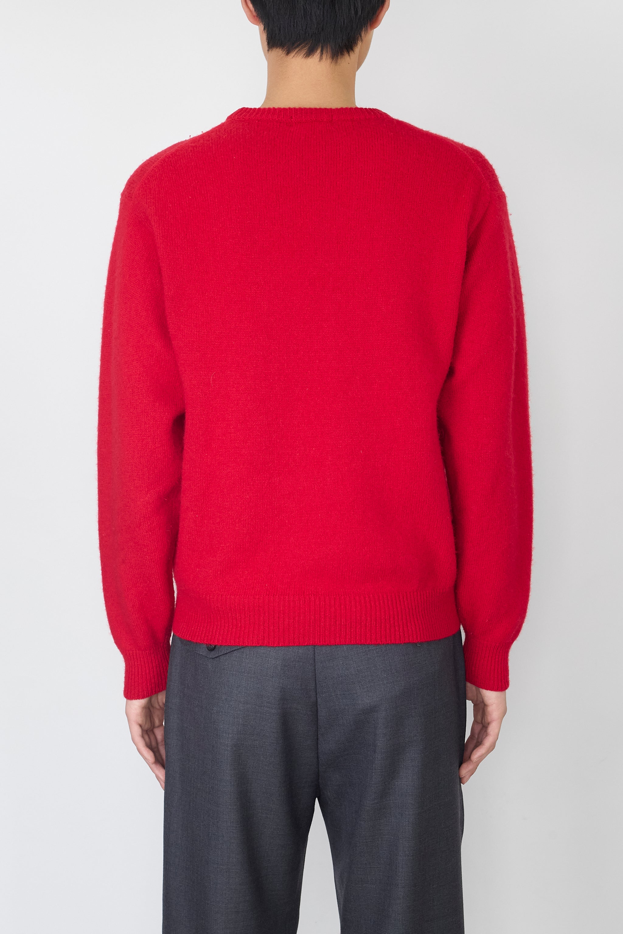 Y's Red 長袖モノトーンニット Y'S FOR MEN RED WOOL KNIT – DISSONANCE