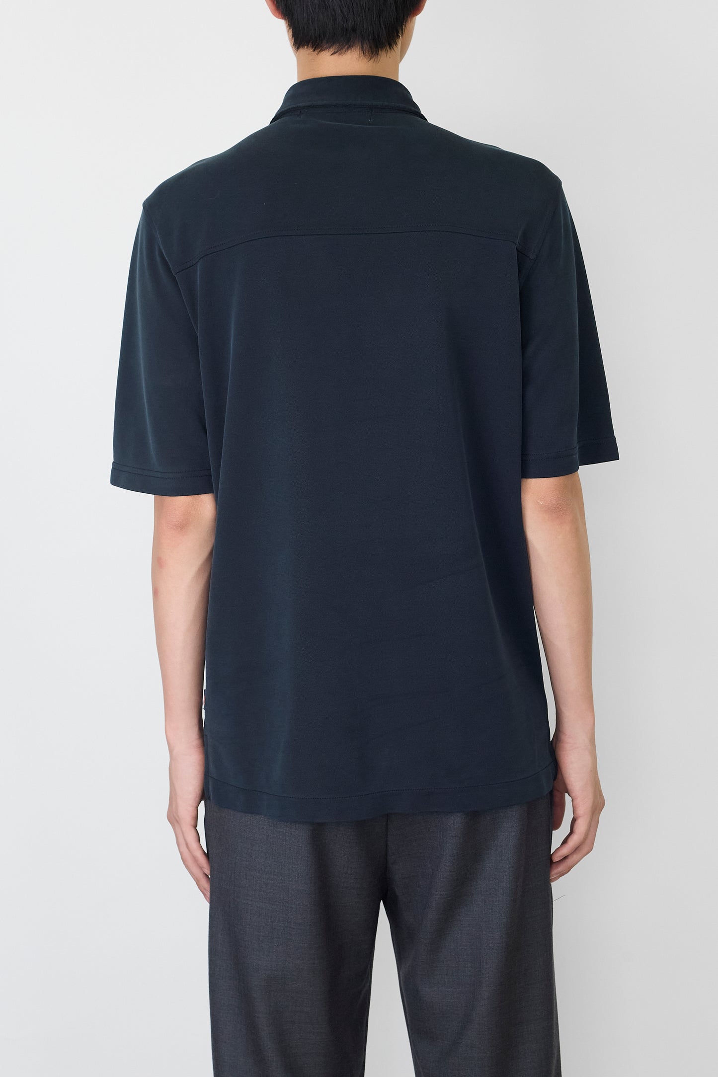 VINTAGE NAVY HALF SLEEVE SHIRT