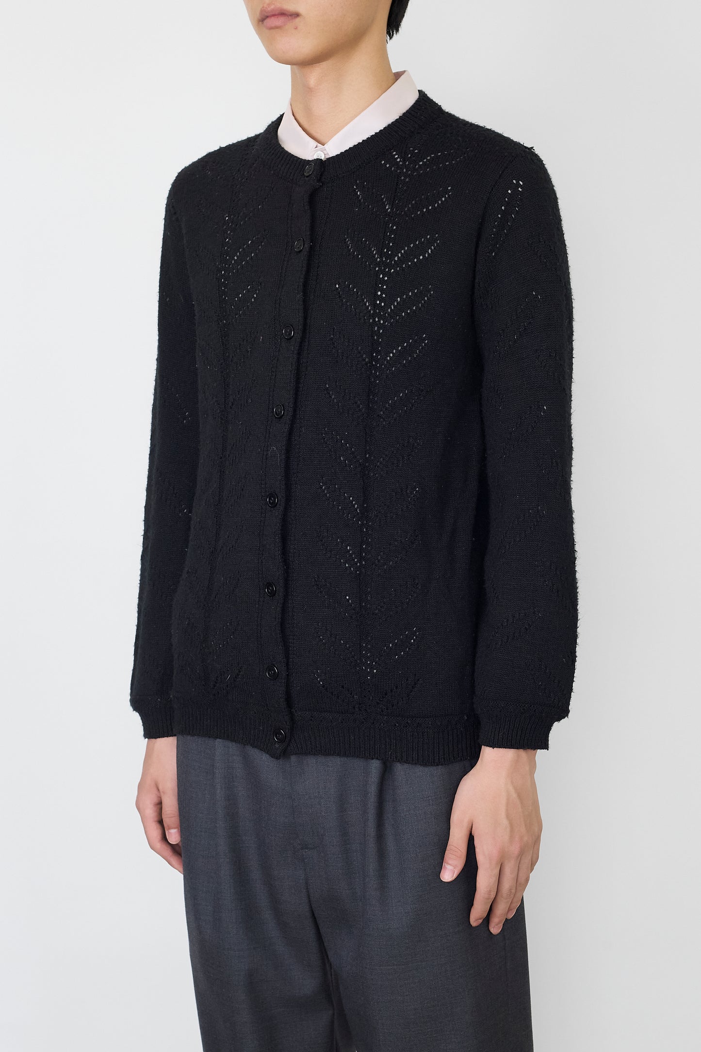 VINTAGE DESIGNED BLACK SHORT KNIT