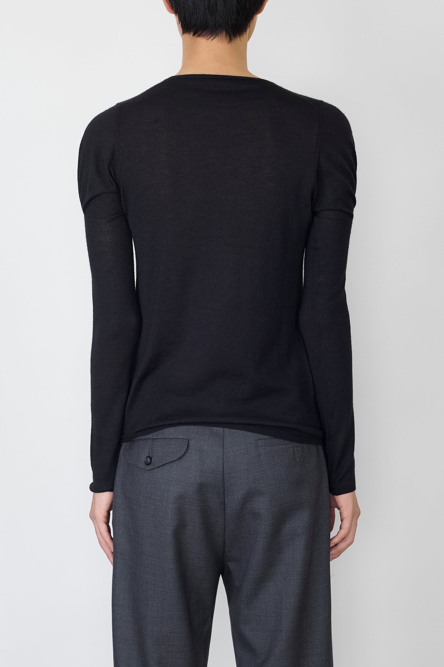PRADA BLACK CASHMERE SILK KNIT MADE IN ITALY