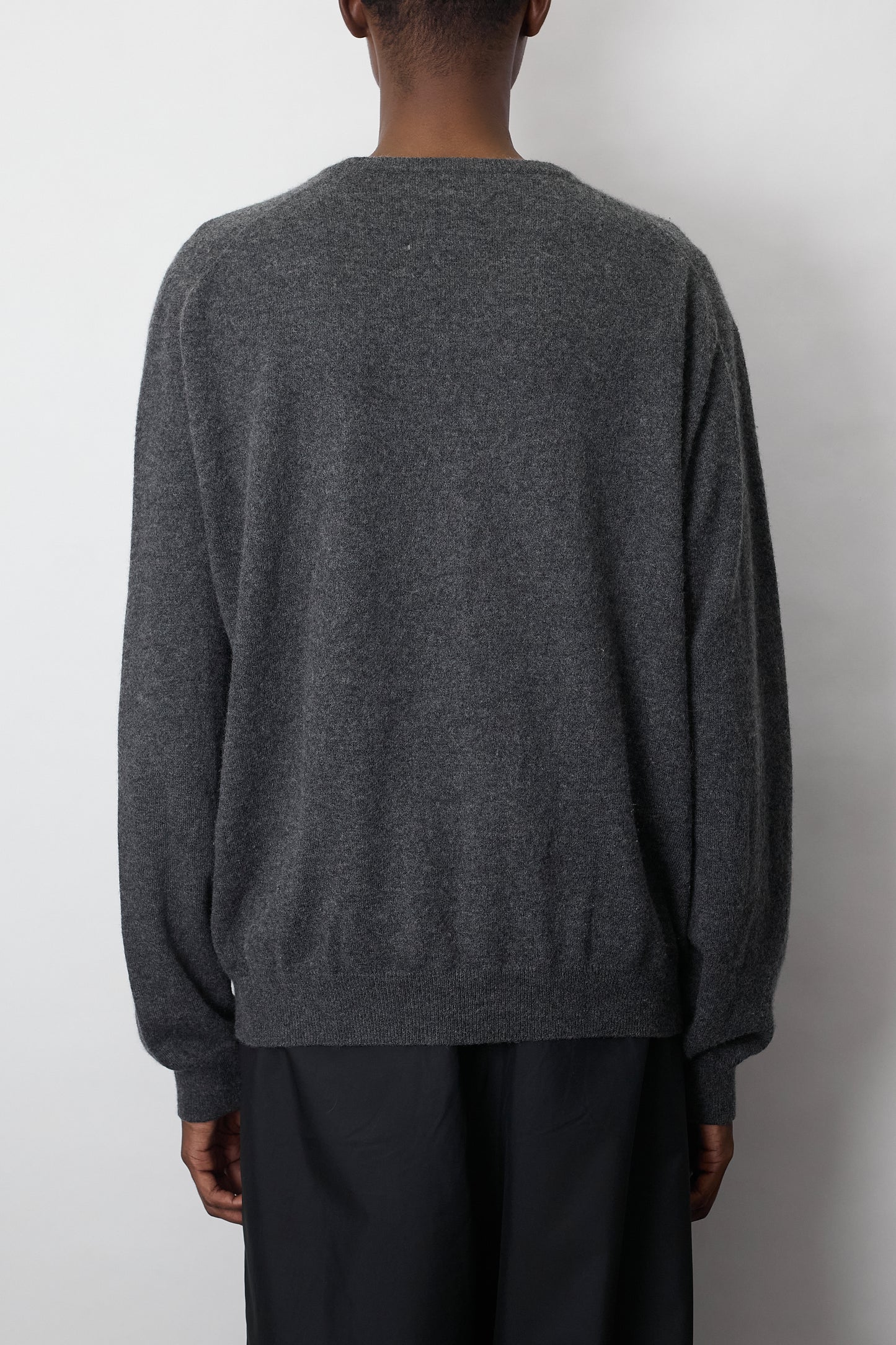 VINTAGE GRAY CASHMERE SHORT KNIT