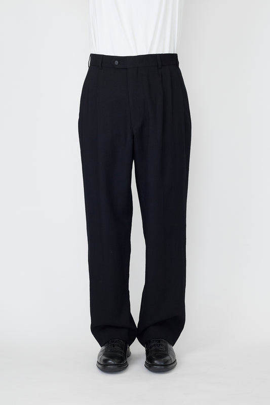 A.A.R BY YOHJI YAMAMOTO NAVY WOOL PANTS