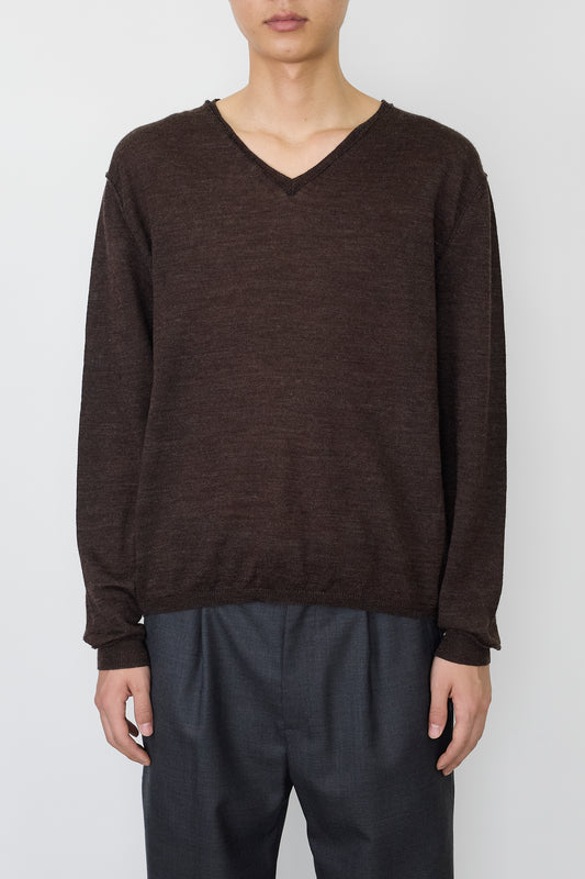 PRADA BROWN WOOL SHORT KINT MADE IN ITALY