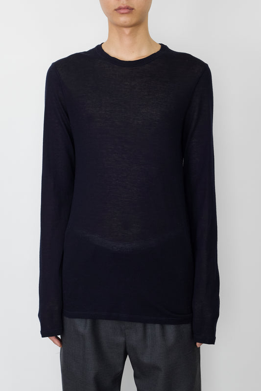 JIL SANDER BY RAFSIMONS NAVY SUMMER KNIT MADE IN ITALY
