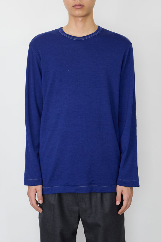 COMME DES GARCONS HOMME PLUS DESIGNED BLUE WOOL KNIT