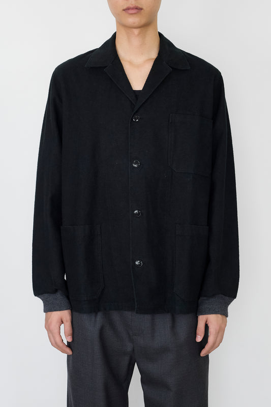 VINTAGE DESIGNED BLACK JACKET MADE IN ITALY