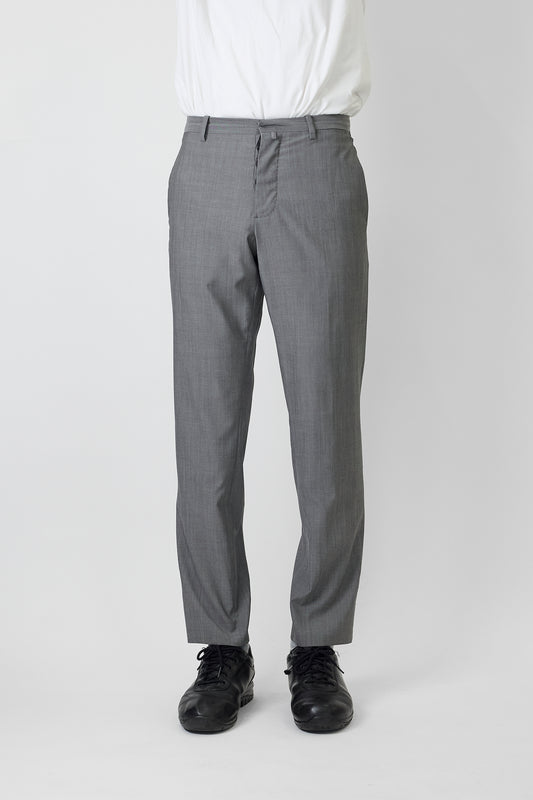 JIL SANDER GRAY WOOL PANTS MADE IN ITALY