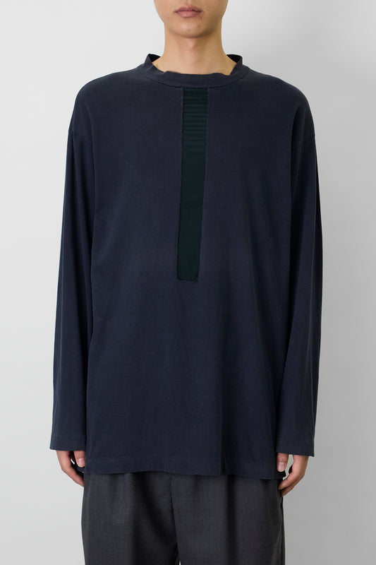 COMME DES GARCONS HOMME DESGINED NAVY LONG SLEEVE SHIRT