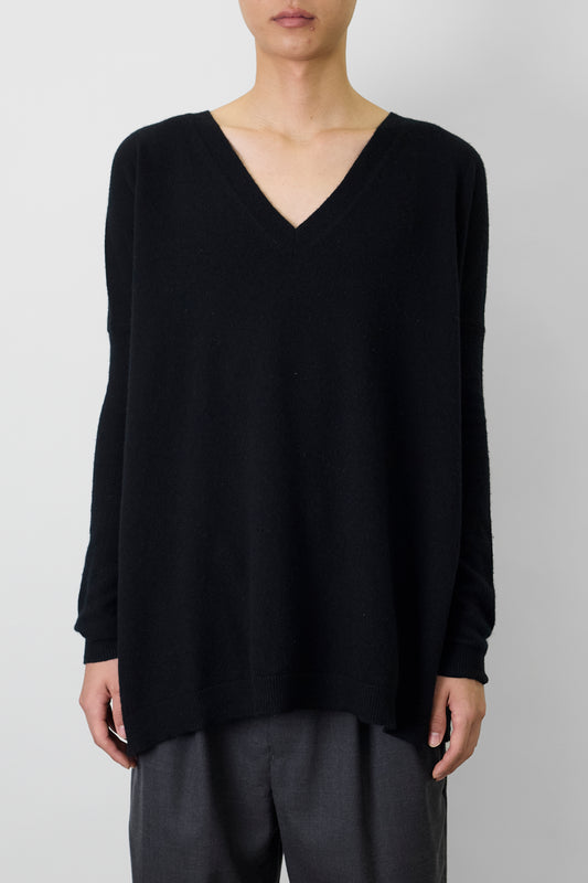 PRADA BLACK WOOL V NECK KNIT MADE IN ITALY