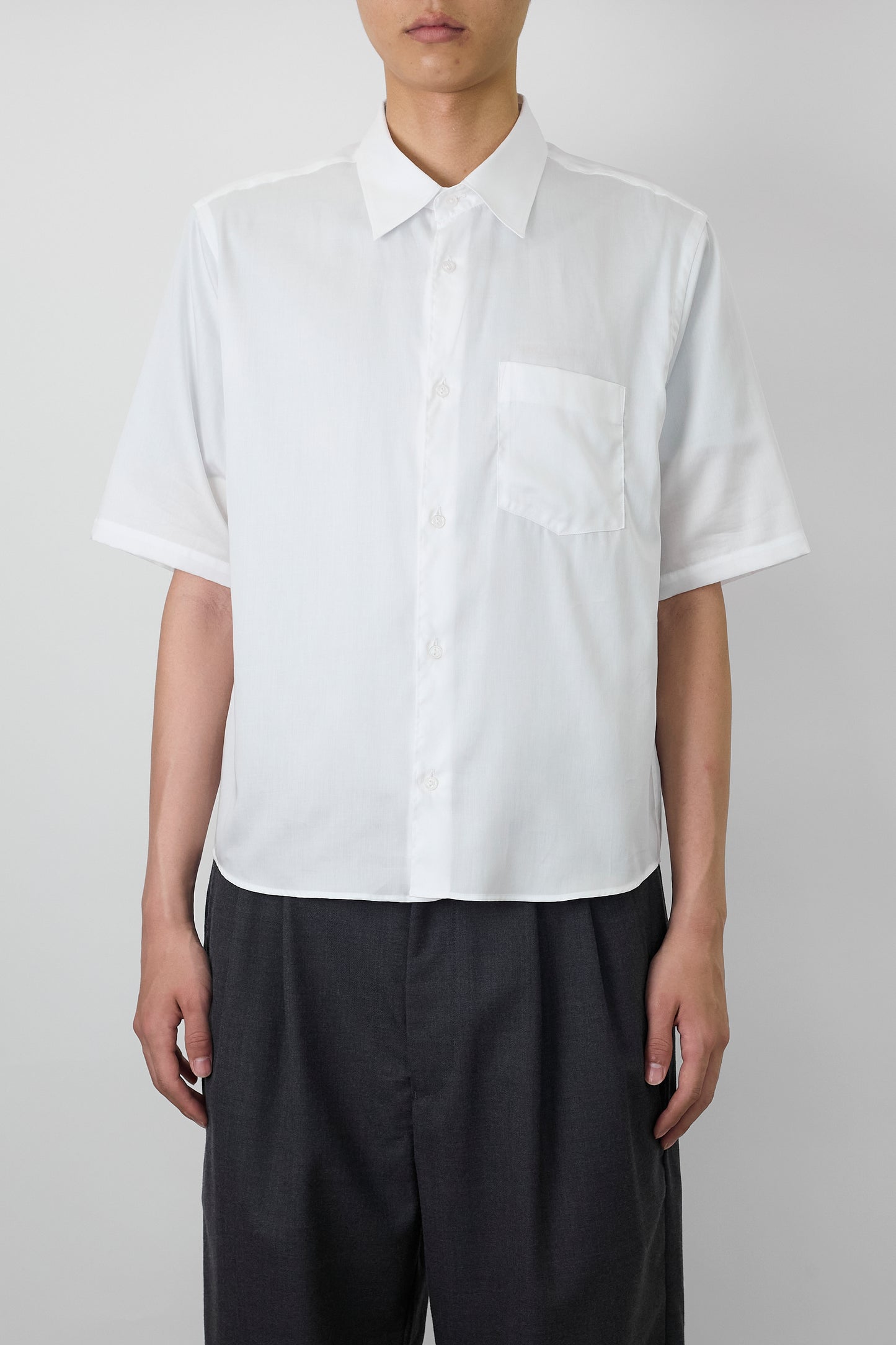 NTRUL QUIET HALF SLEEVE SHIRT WHITE