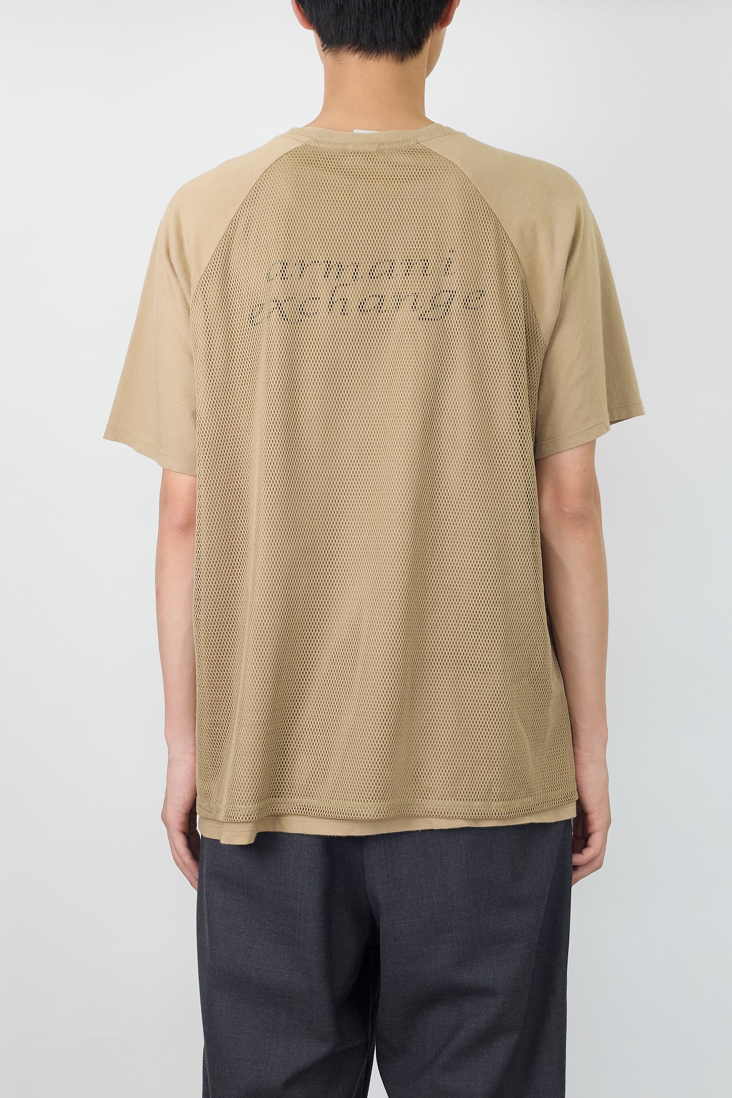 ARMANI EXCHANGE DESIGNED KHAKI HALF SLEEVE TEE SHIRT