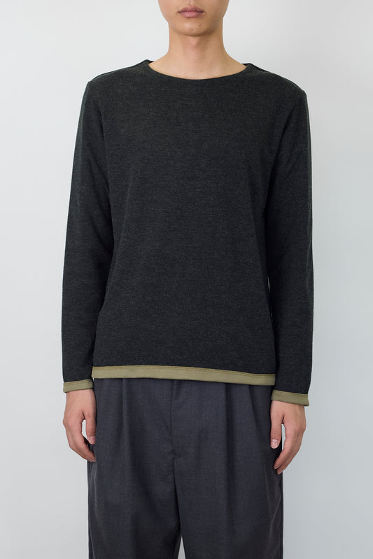 SO BY ALEXANDER VAN SLOBE DESIGNED GRAY WOOL KNIT