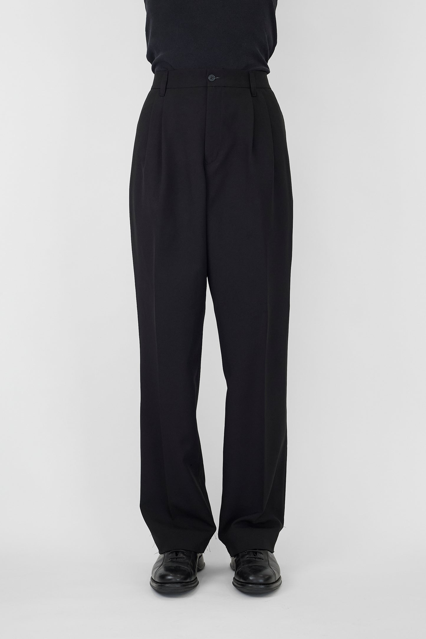 VINTAGE BLACK WIDE PANTS