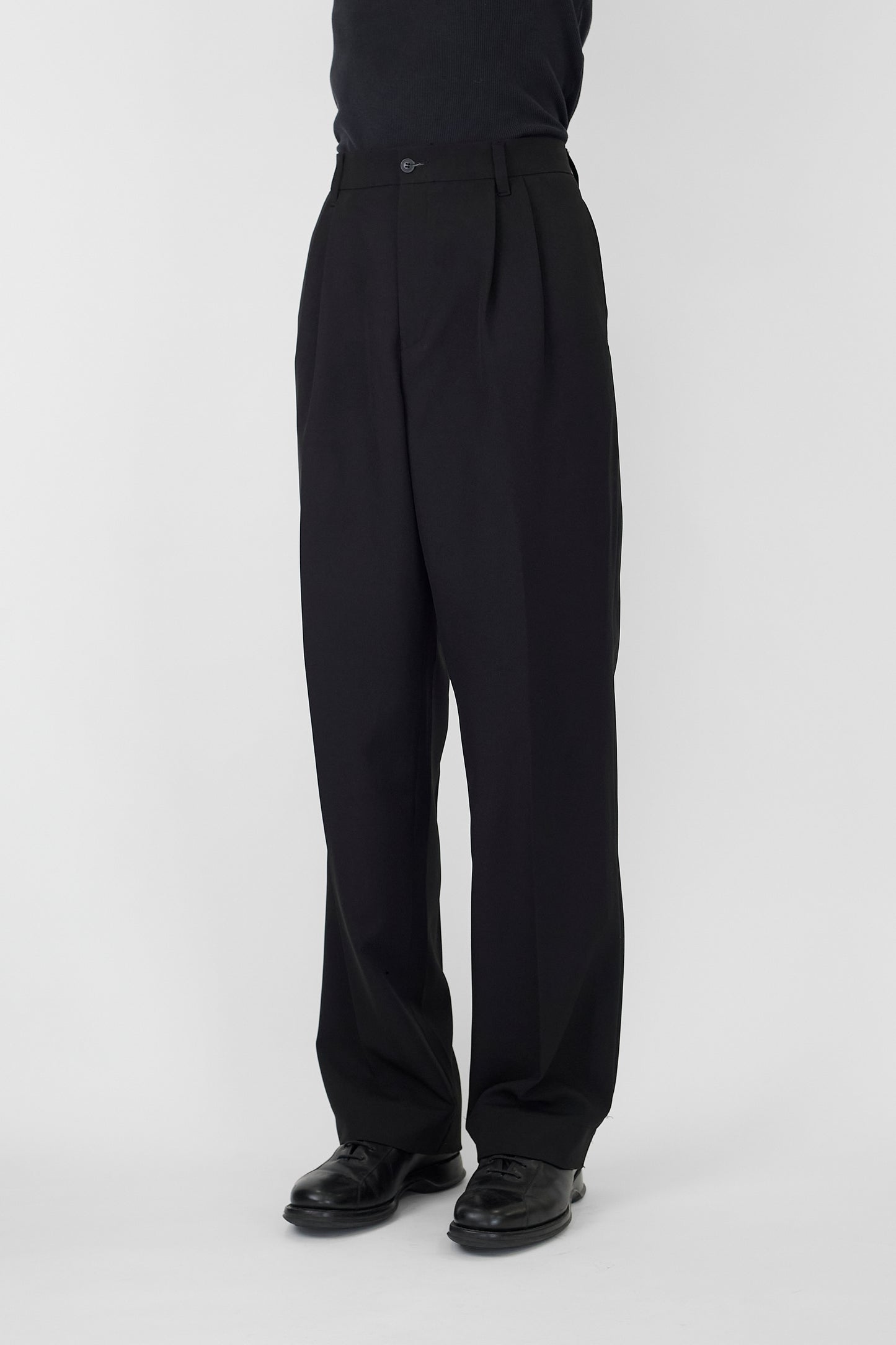 VINTAGE BLACK WIDE PANTS