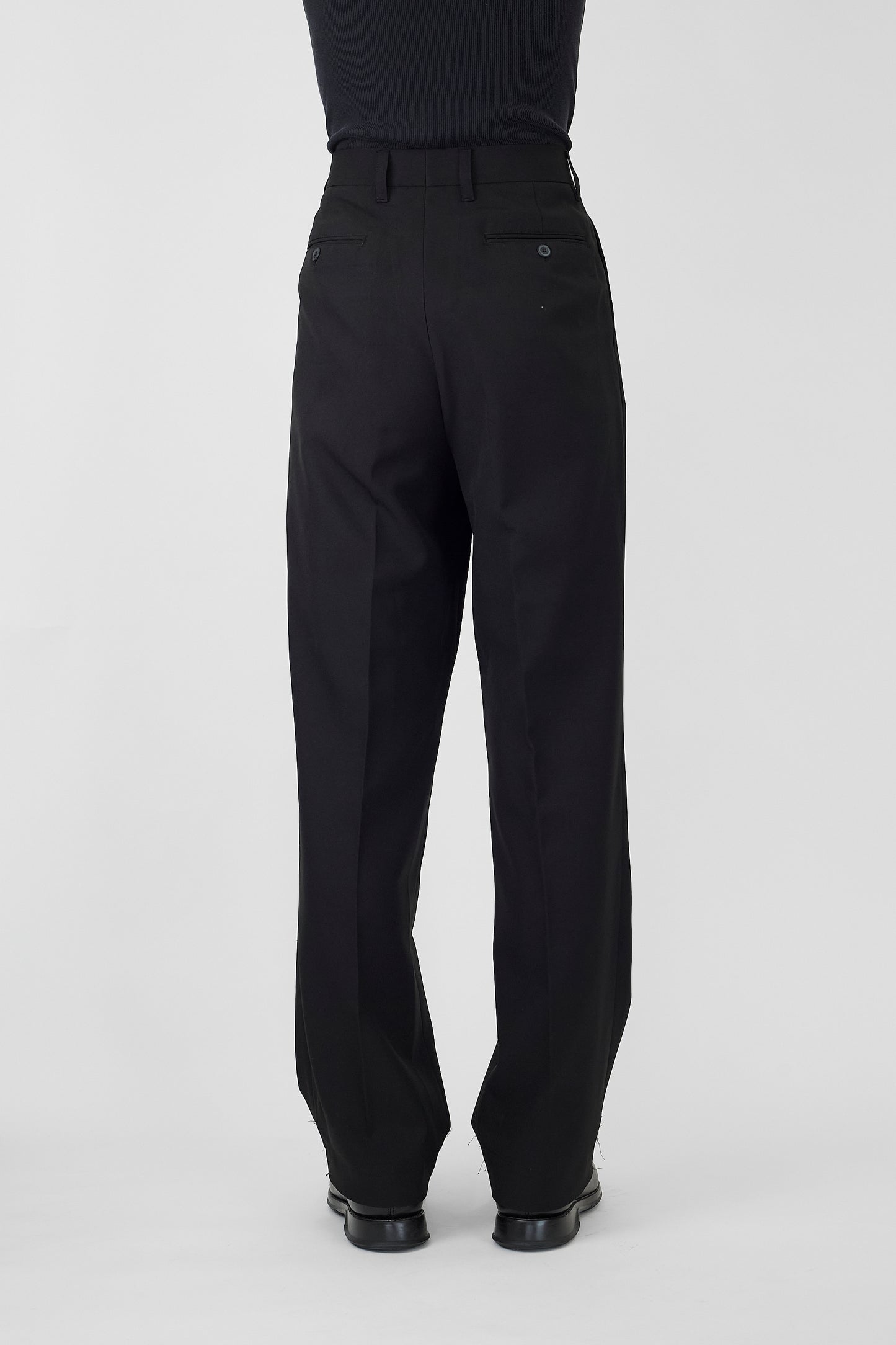 VINTAGE BLACK WIDE PANTS