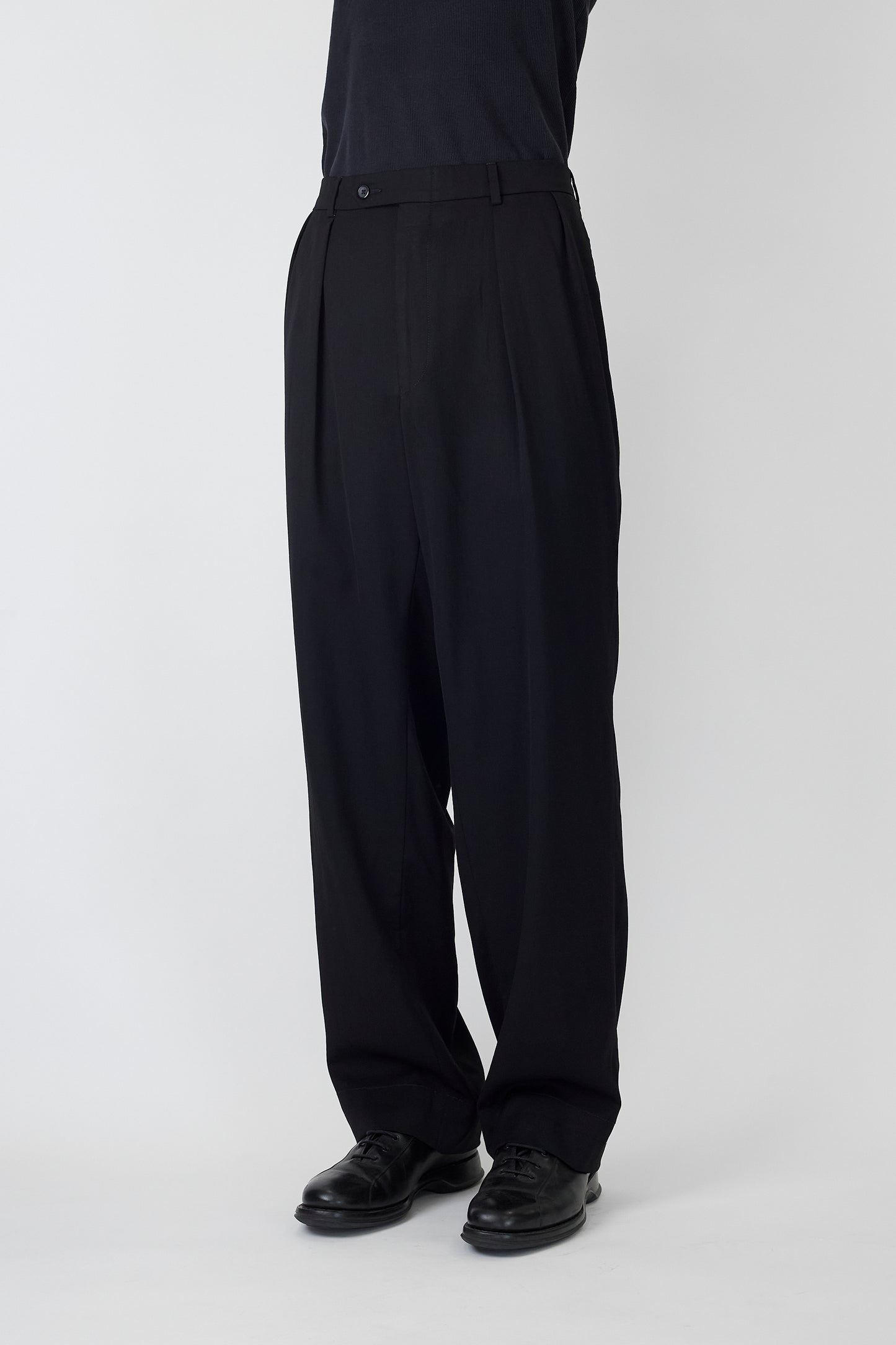 HAROLD POWELL BLACK WIDE PANTS