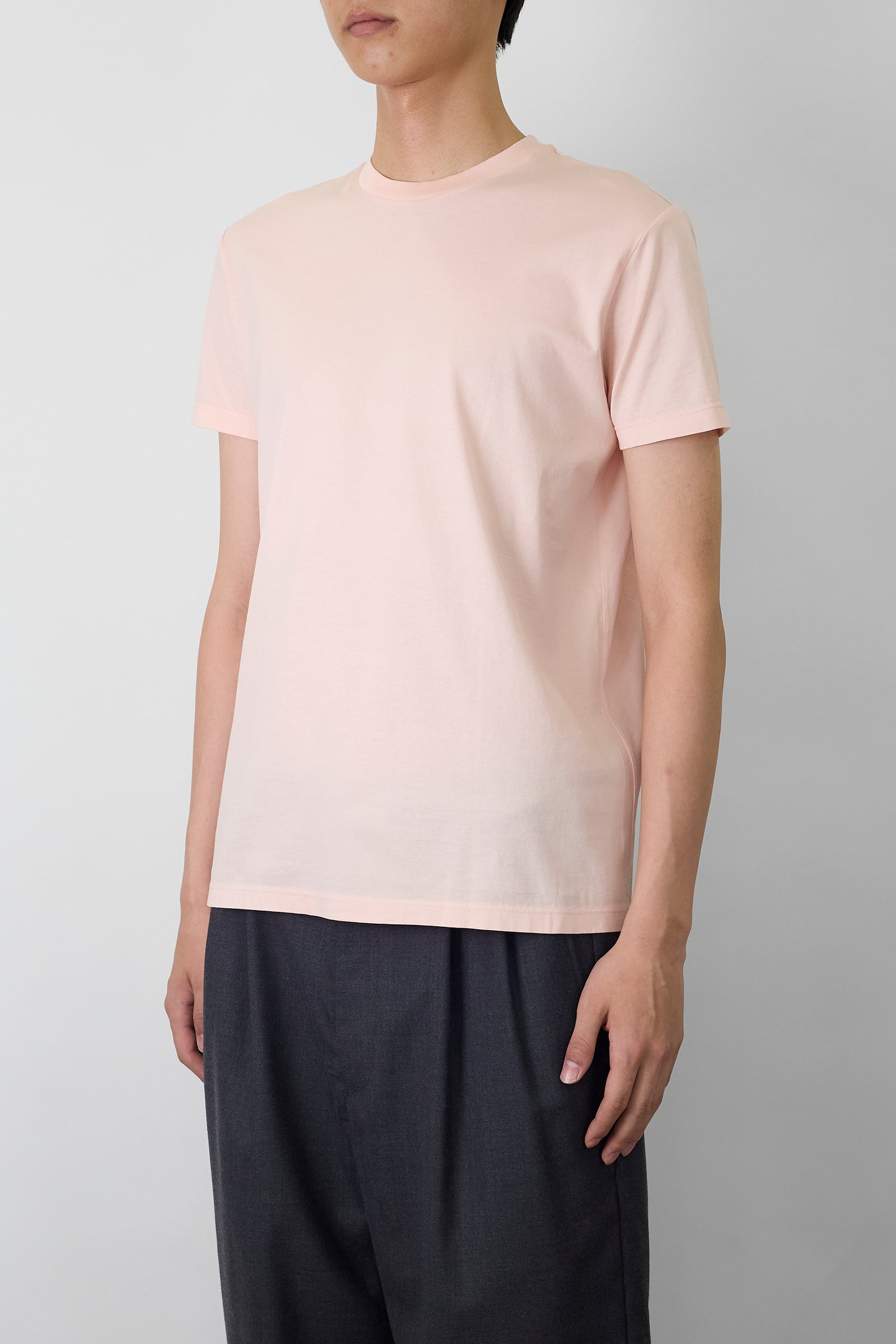 PRADA PINK HALF SLEEVE TEE SHIRT MADE IN ROMANIA