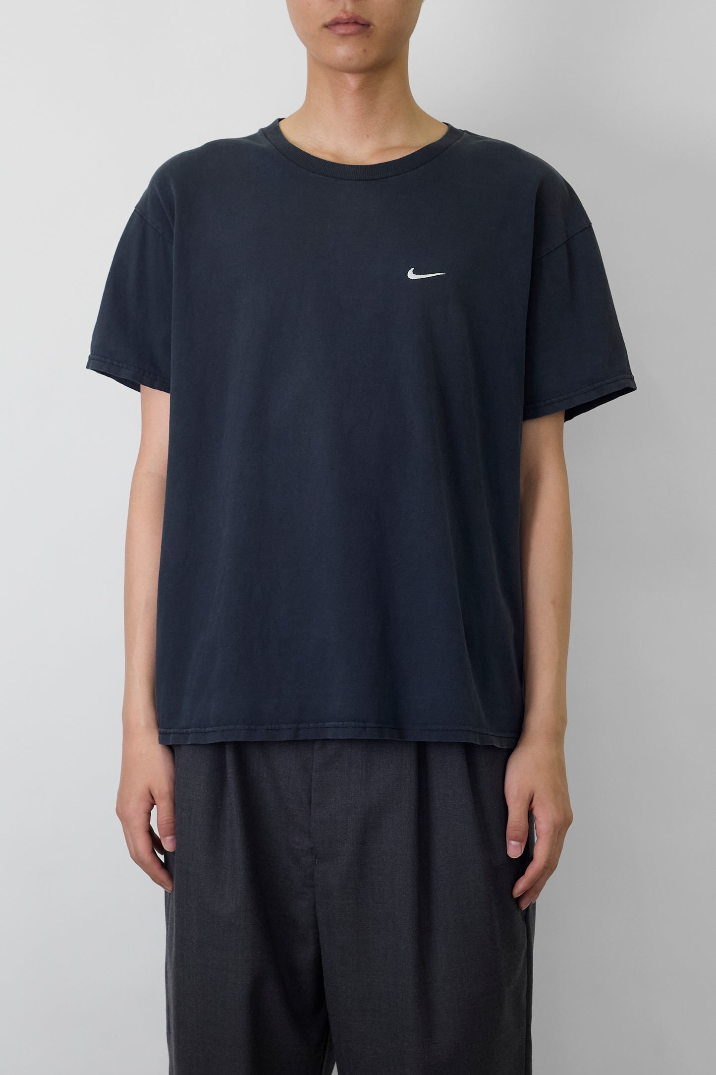 NIKE NAVY COTTON HALF SLEEVE TEE SHIRT