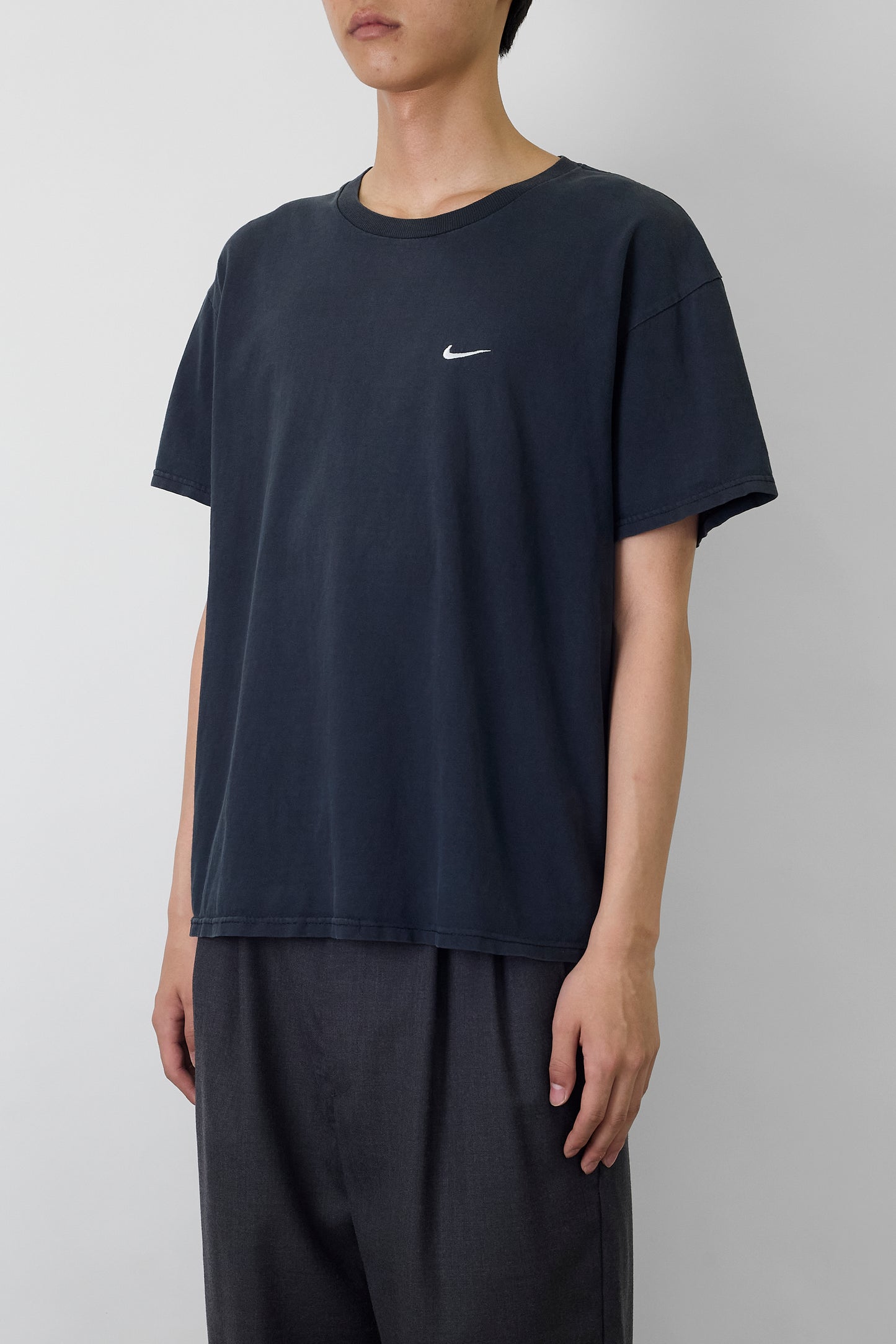 NIKE NAVY COTTON HALF SLEEVE TEE SHIRT