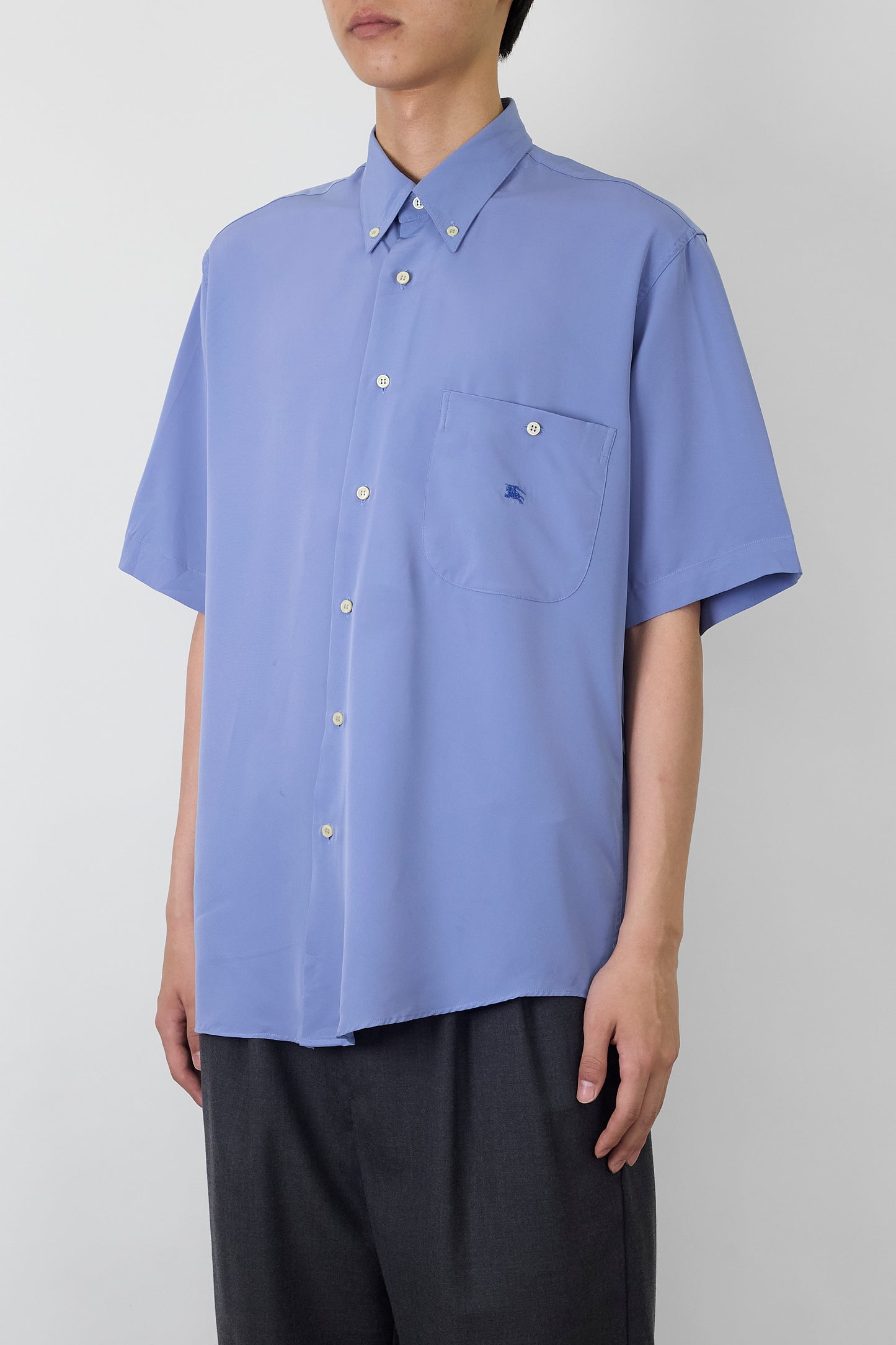 BURBERRYS SKY BLUE HALF SLEEVE SHIRT