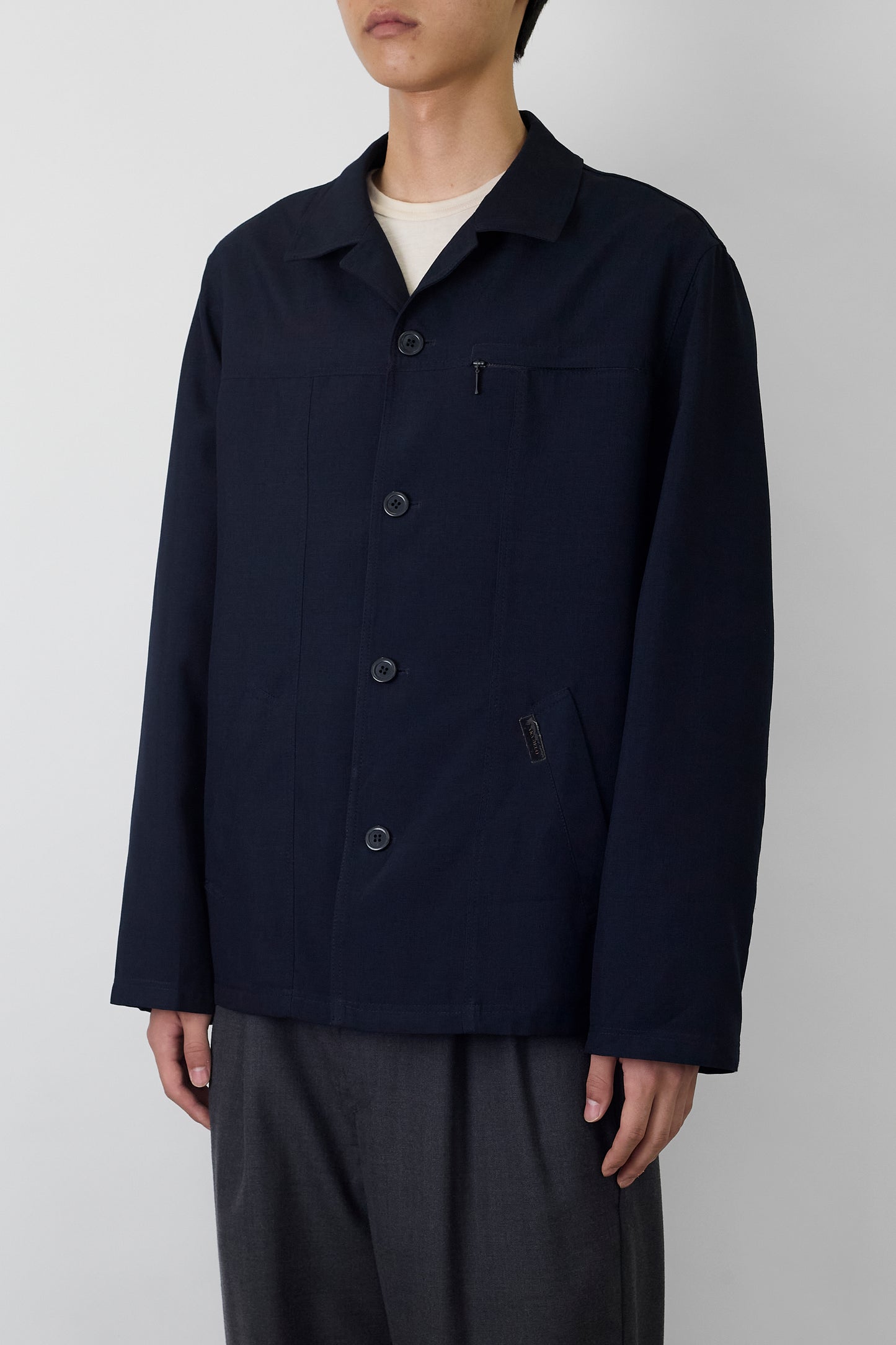 VINTAGE DESIGNED NAVY JACKET MADE IN SPAIN