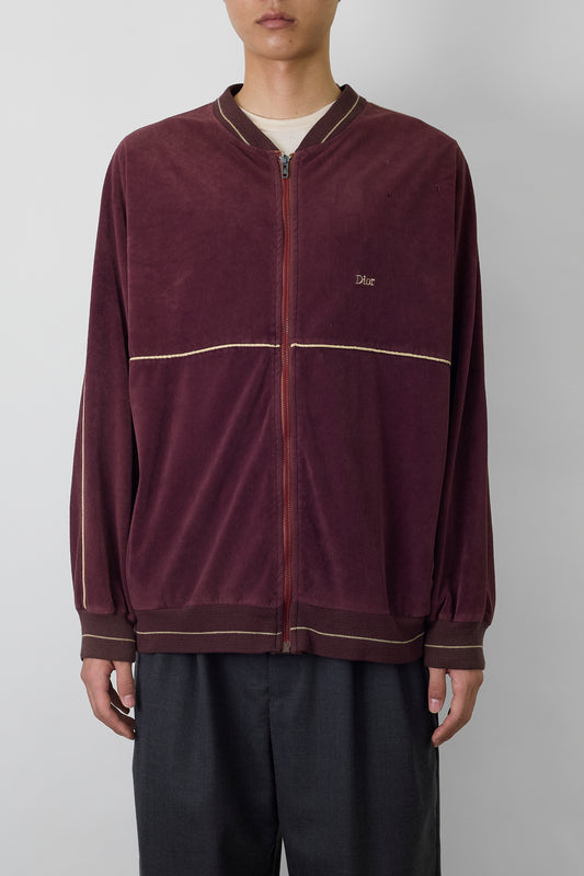 CHRISTIAN DIOR  PURPLE ZIP UP SWEAT