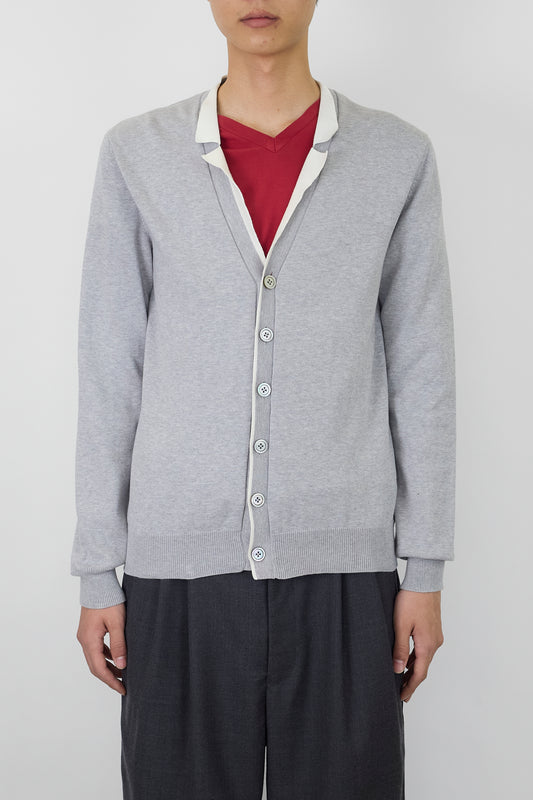 JIL SANDER BY RAF SIMONS  DESIGNED GRAY SUMMER KNIT MADE IN ITALY