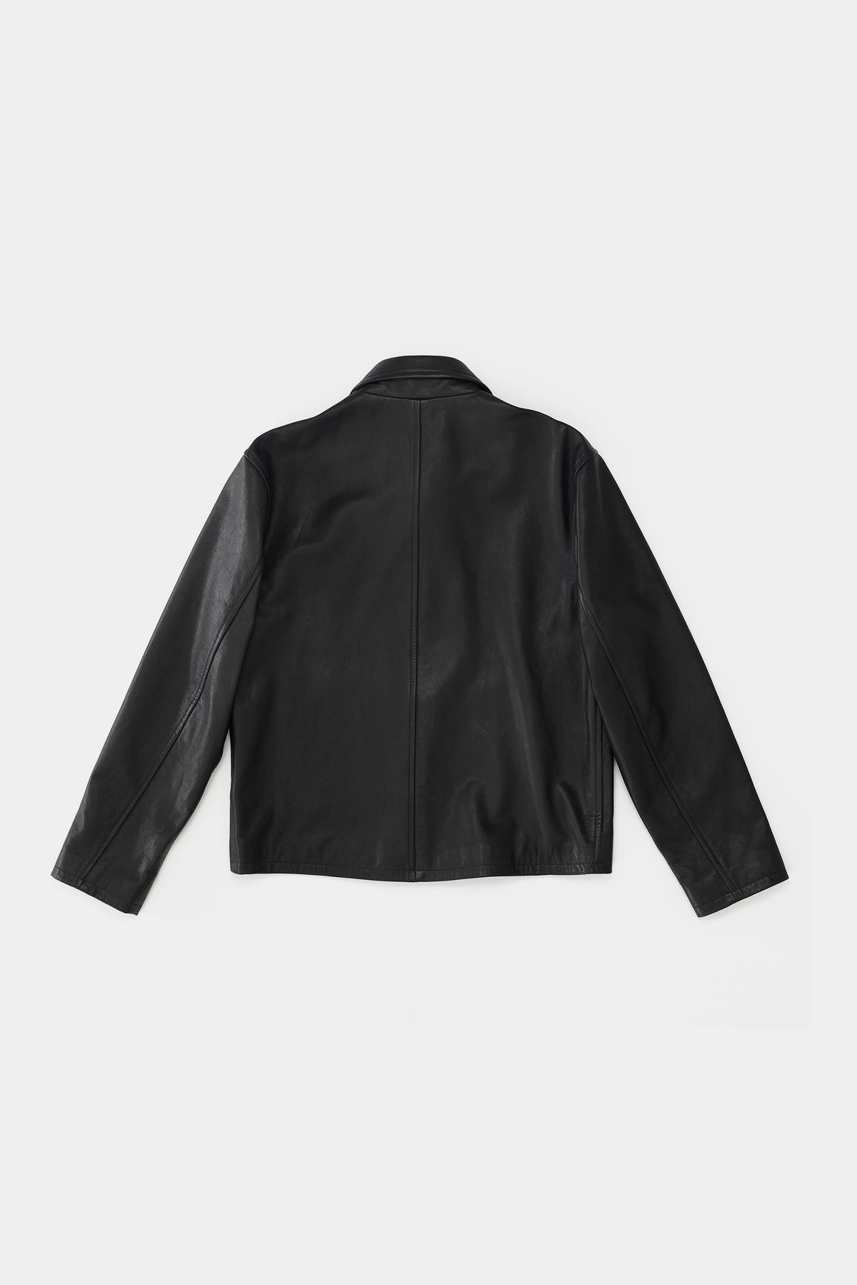 NTRUL MINIMAL LEATHER JACKET BLACK