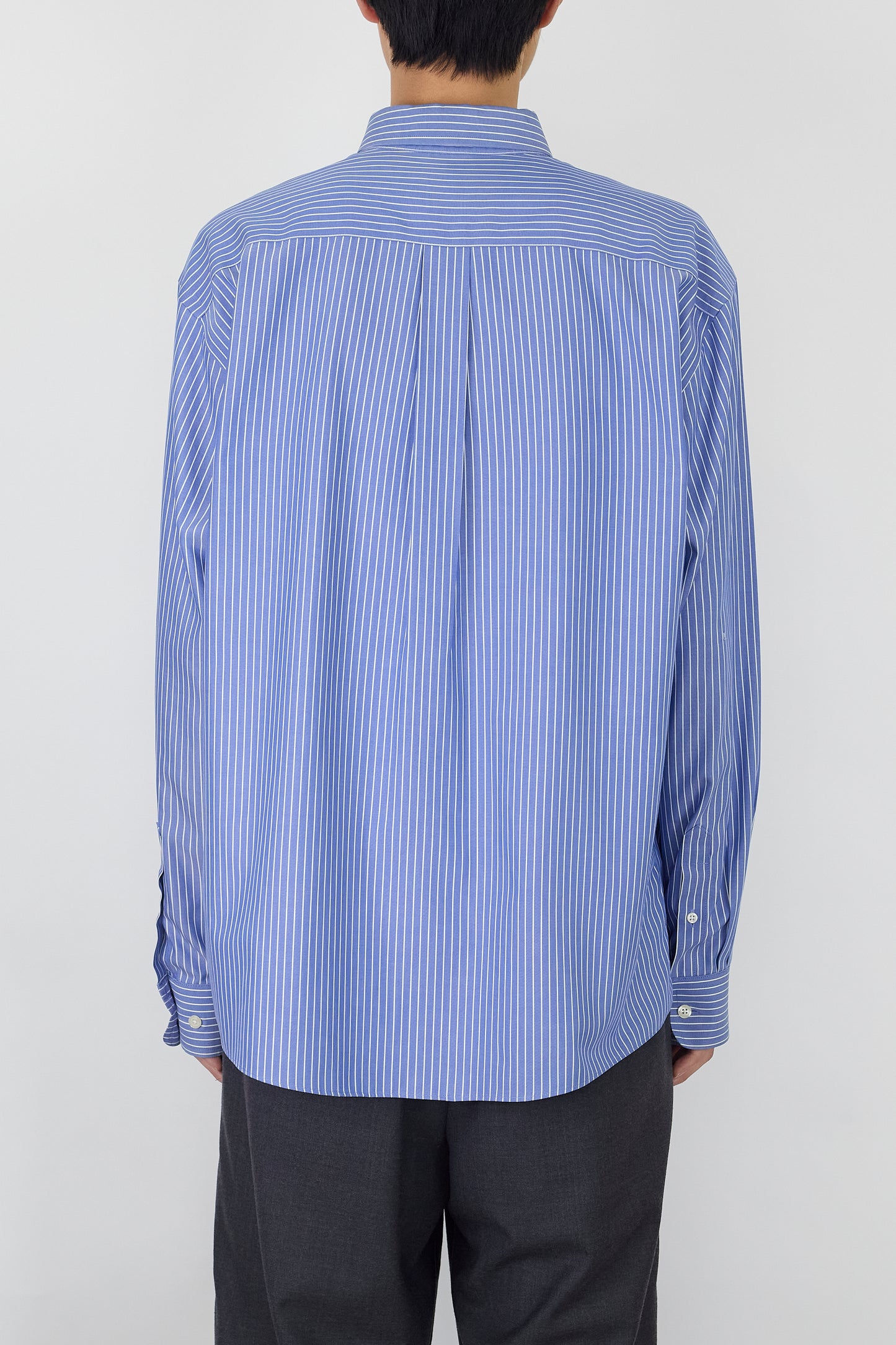 EDDIE BAUER SKY BLUE STRIPE WIDE SHIRT