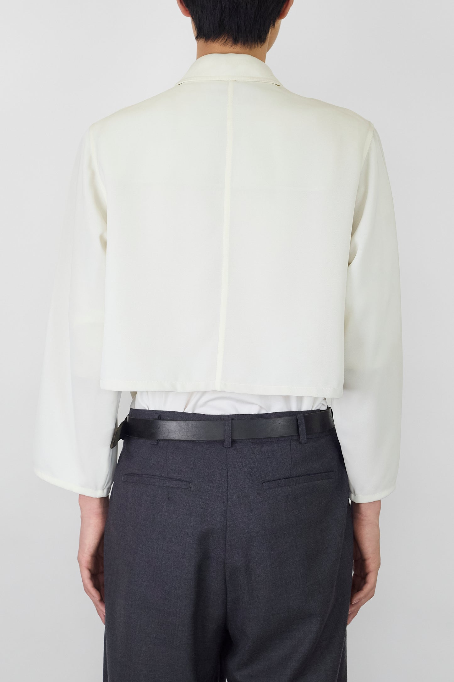 VINTAGE WHITE SHORT SHIRT JACKET MADE IN ITALY
