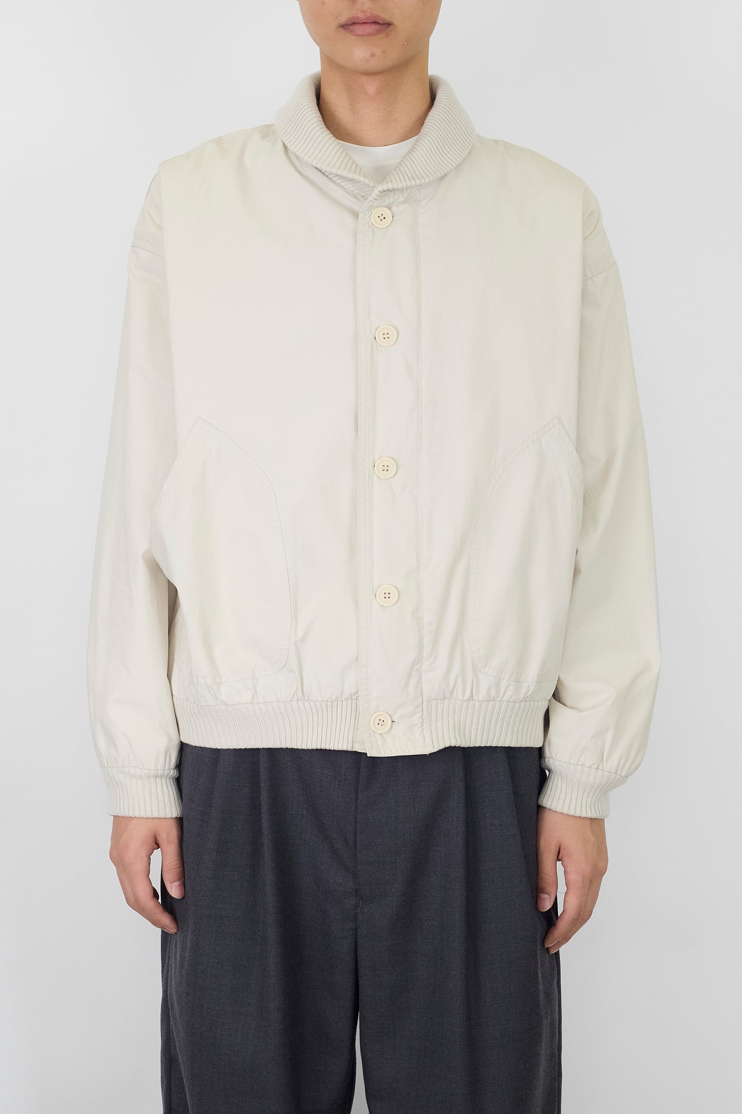 CALVIN KLEIN BEIGE TECH SHORT JACKET