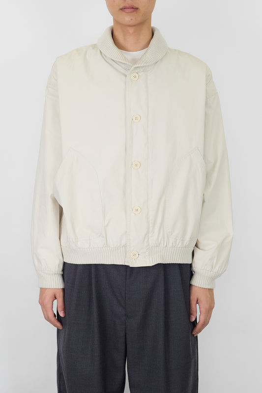 CALVIN KLEIN BEIGE TECH SHORT JACKET